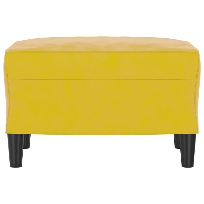 Vidaxl Samt-Fußhocker 60x50x41 cm in Gelb - Outlet-Angebot bis zu 49,1% günstiger