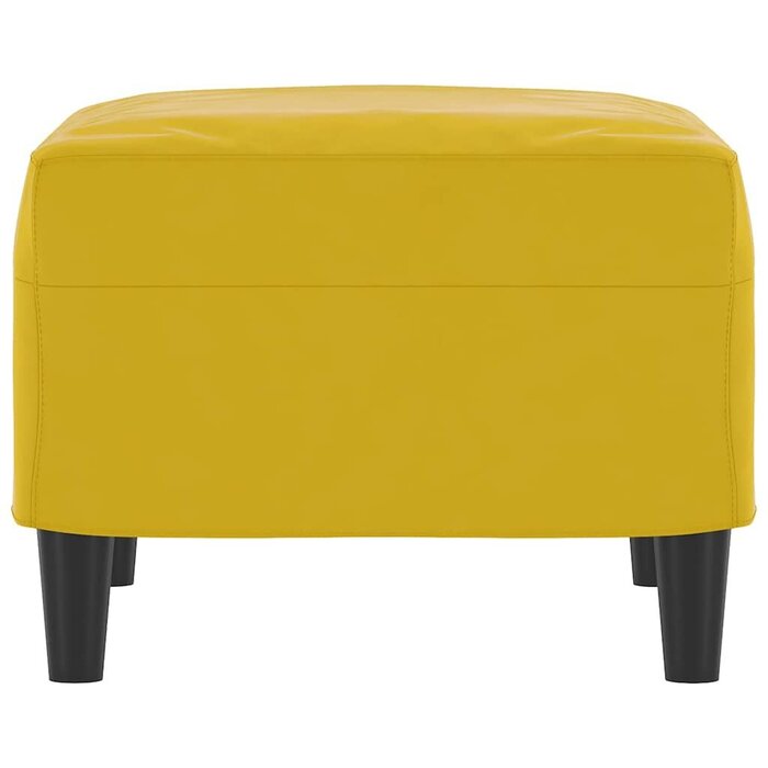 Vidaxl Samt-Fußhocker 60x50x41 cm in Gelb - Outlet-Angebot bis zu 49,1% günstiger