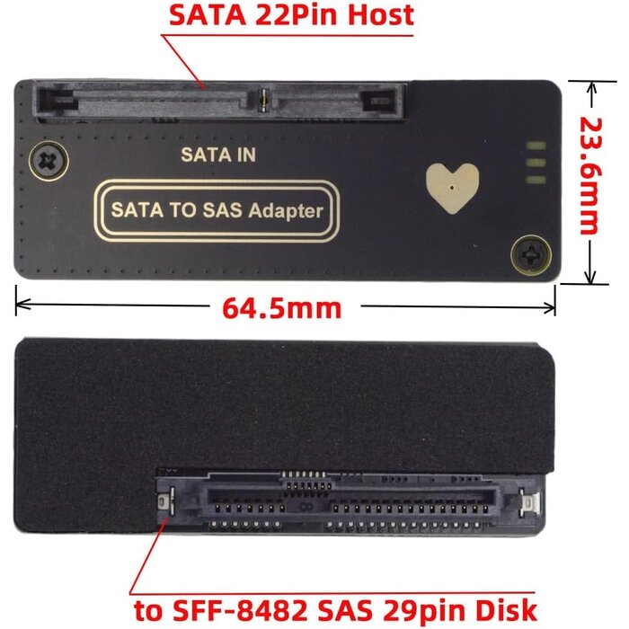 SAS auf SATA Adapter SFF-8482 mit Chipsatz - jetzt bis zu 43,9% günstiger