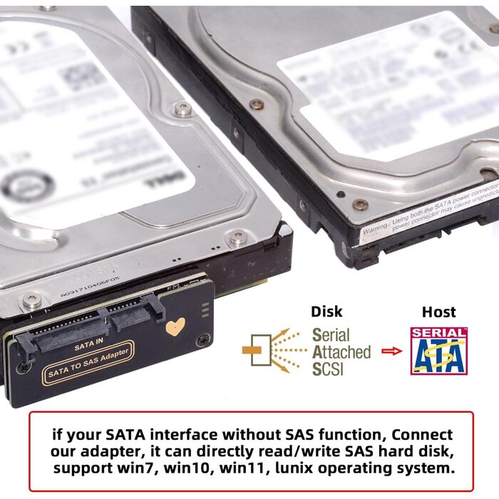 SAS auf SATA Adapter SFF-8482 mit Chipsatz - jetzt bis zu 43,9% günstiger