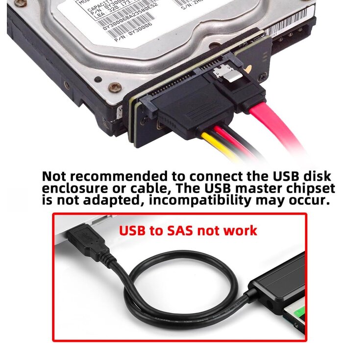 SAS auf SATA Adapter SFF-8482 mit Chipsatz - jetzt bis zu 43,9% günstiger