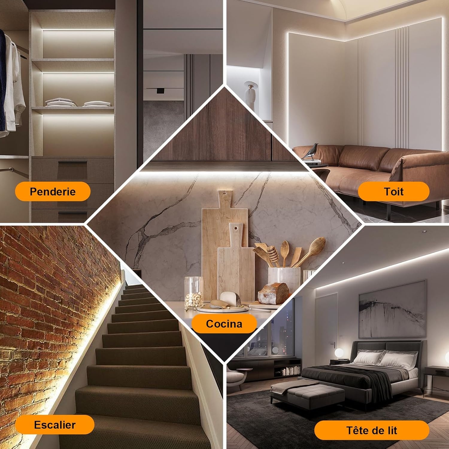10m COB LED-Streifen 6000K, IP67 wasserdicht - 220V - Jetzt bis zu 71% Rabatt