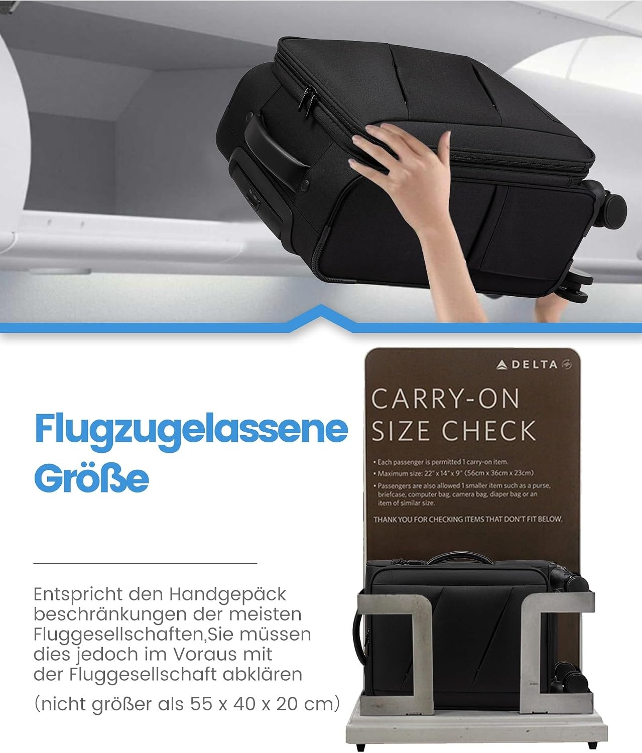 Reiserucksack 45L Handgepäck - erweiterbar & sicher - bis zu 71% Rabatt