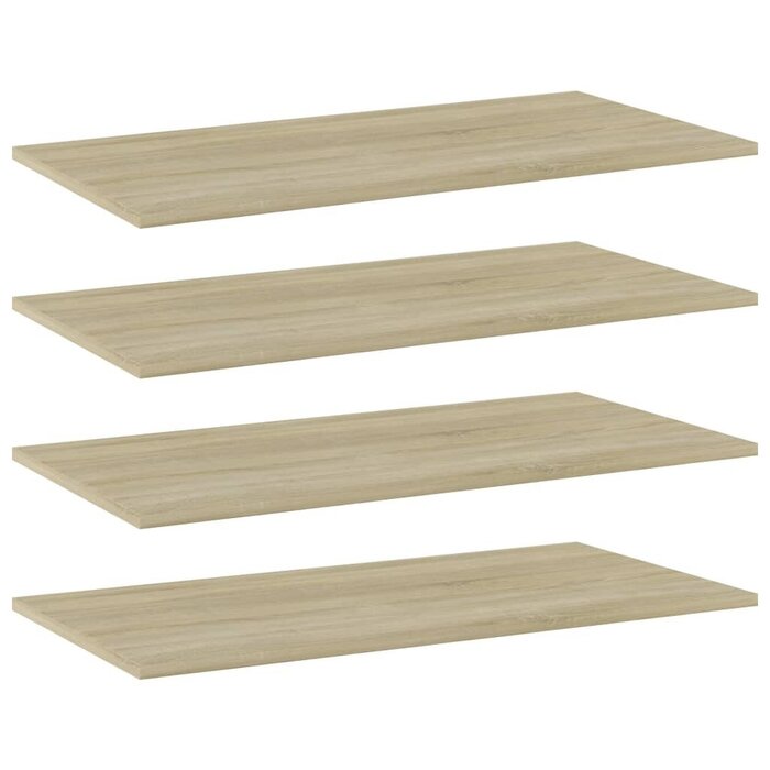 Vidaxl 4er Set Wandregale Sonoma-Eiche 80x40cm - bis zu 48% Rabatt im Outlet
