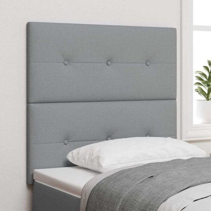 Vidaxl Bett-Kopfteil Lichtgrau 90 cm Cord-Optik - bis zu 81% Rabatt