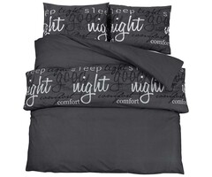 Vidaxl Bettwäsche-Set 260x240 cm Schwarz 100% Baumwolle - bis zu 48,3% günstiger