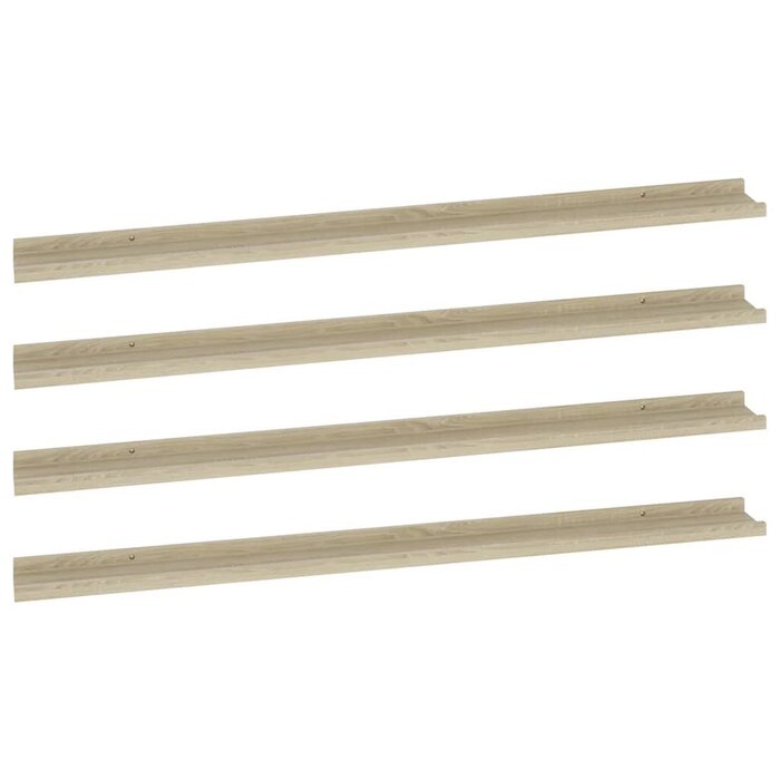 Vidaxl 4er Set Wandregale 115cm Sonoma-Eiche - Jetzt bis zu 49% Rabatt sparen