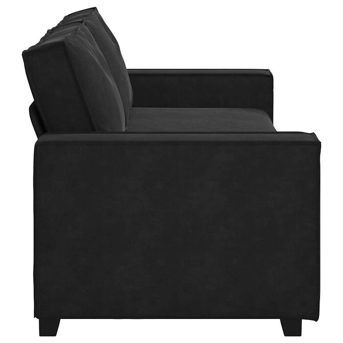 Vidaxl 3-Sitzer Sofa Samt Schwarz - Elegant & Komfortabel - bis zu 52,2% sparen