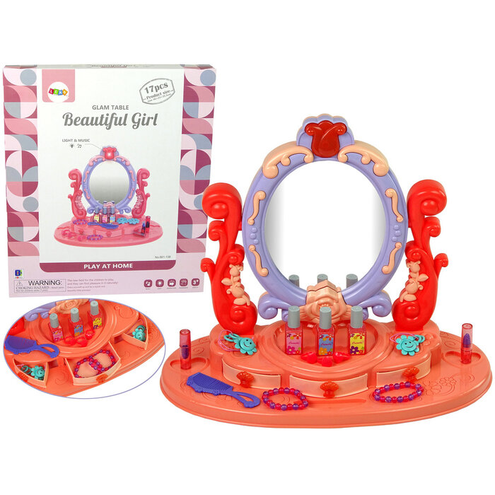 Kinderschminktisch mit Licht & Sound - Rosa - Sparen Sie bis zu 70%