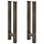 Tischbeine Stahl Natur 2er Set - 28x73cm - bis zu 49,2% Rabatt
