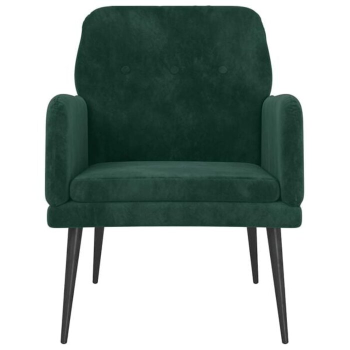 Vidaxl Samt-Sessel in Dunkelgrün 62x79x79 cm - jetzt bis zu 50,5% reduziert