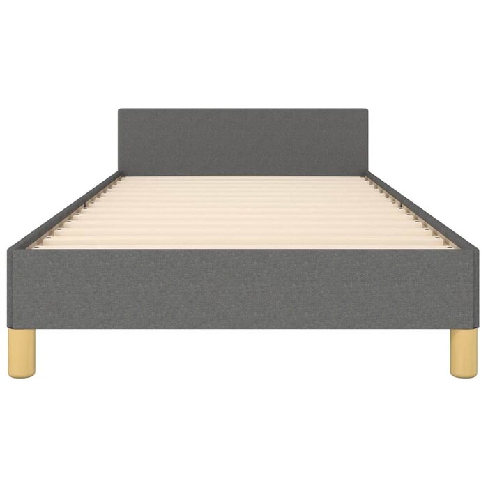 Vidaxl Stilvolles Bettgestell 90x190 cm Dunkelgrau - Jetzt bis zu 50,2 % sparen!