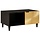 Design Couchtisch Mangoholz Schwarz/Gold, 80x50x40cm - bis zu 50,5% Rabatt