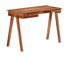 Vidaxl Schreibtisch aus Akazienholz 110 cm - Retro-Design - bis zu 57% Rabatt
