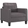 Design Sessel 60 cm Grau - Kunstleder - Outlet bis zu 51,3 % sparen