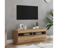 Vidaxl TV-Board Artisan-Eiche mit LED, 100x35x40 cm - jetzt bis zu 55 % sparen
