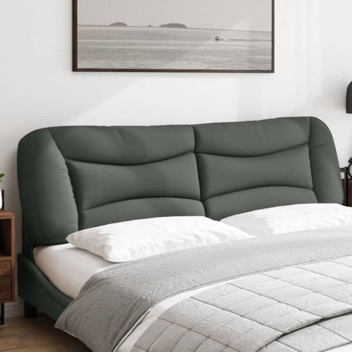 Vidaxl Bettkopfteil-Kissen 180 cm Dunkelgrau - bis zu 49,7% Rabatt