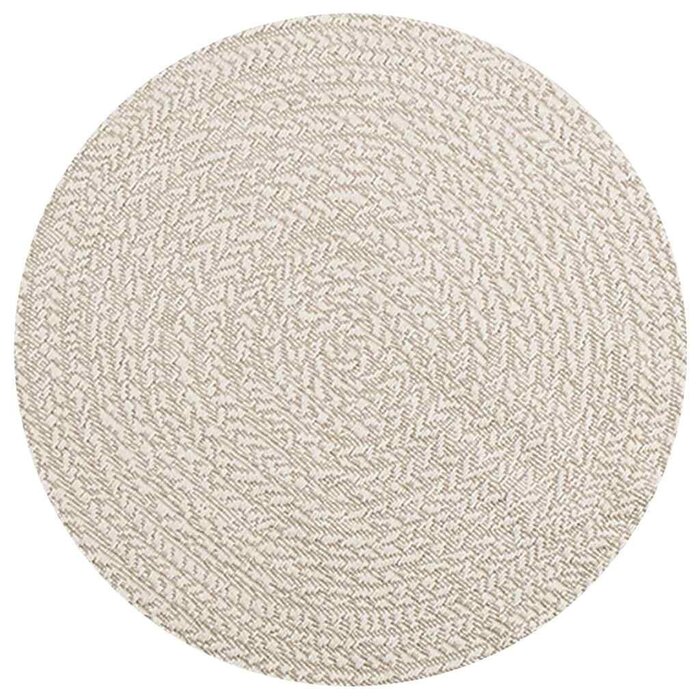 Runder Outdoor-Teppich in Jute-Optik, Creme, 90 cm - bis zu 47,5% Rabatt