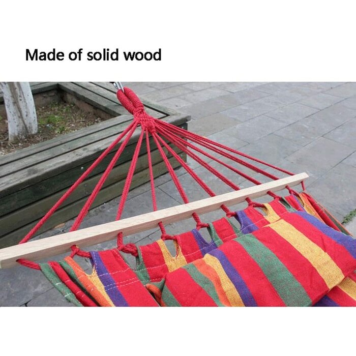 Viking Choice Einzelhängematte Regenbogen - 200x80 cm - Garten & Camping - bis zu 72% Rabatt
