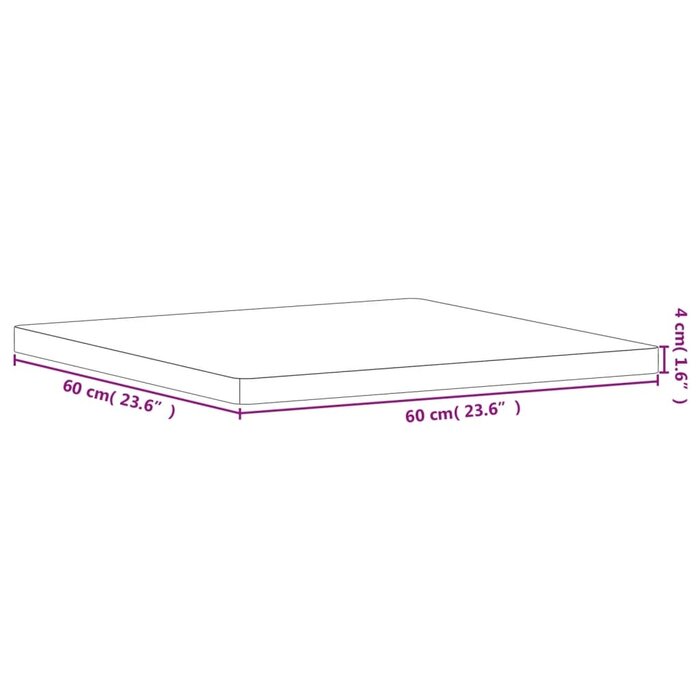 Massive Buchenholz-Tischplatte 60x60 cm - Sparen Sie bis zu 50,2% im Outlet