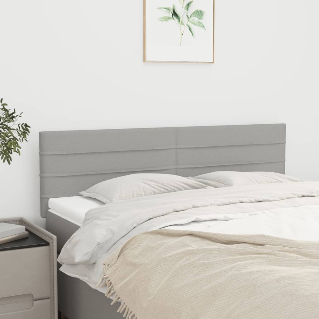 Vidaxl 2er Set Kopfteil Bett, Lichtgrau, höhenverstellbar - Jetzt bis zu 73% sparen