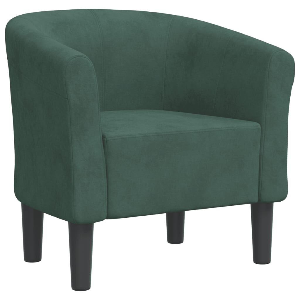 Eleganter Schalensessel Samt Dunkelgrün - Outlet-Deal: bis zu 51,2% Rabatt