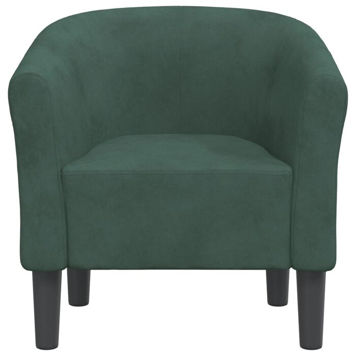 Eleganter Schalensessel Samt Dunkelgrün - Outlet-Deal: bis zu 51,2% Rabatt