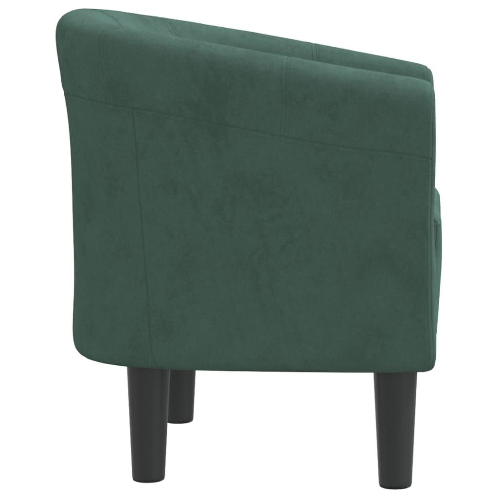 Eleganter Schalensessel Samt Dunkelgrün - Outlet-Deal: bis zu 51,2% Rabatt