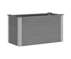 Vidaxl WPC Hochbeet 100x50x54 cm Grau - Langlebig & Witterungsbeständig - bis zu 57% Rabatt