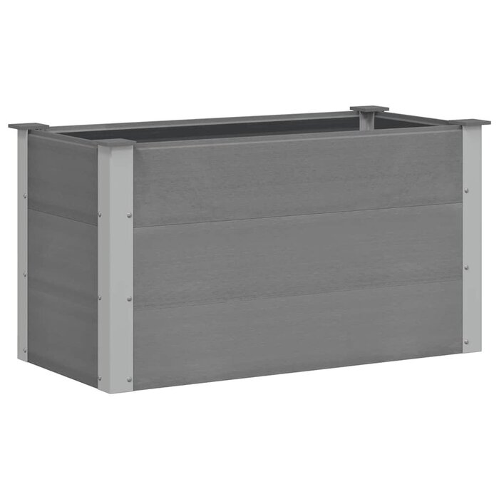 WPC Hochbeet 100x50x54 cm, Grau - bis zu 51,4 % sparen