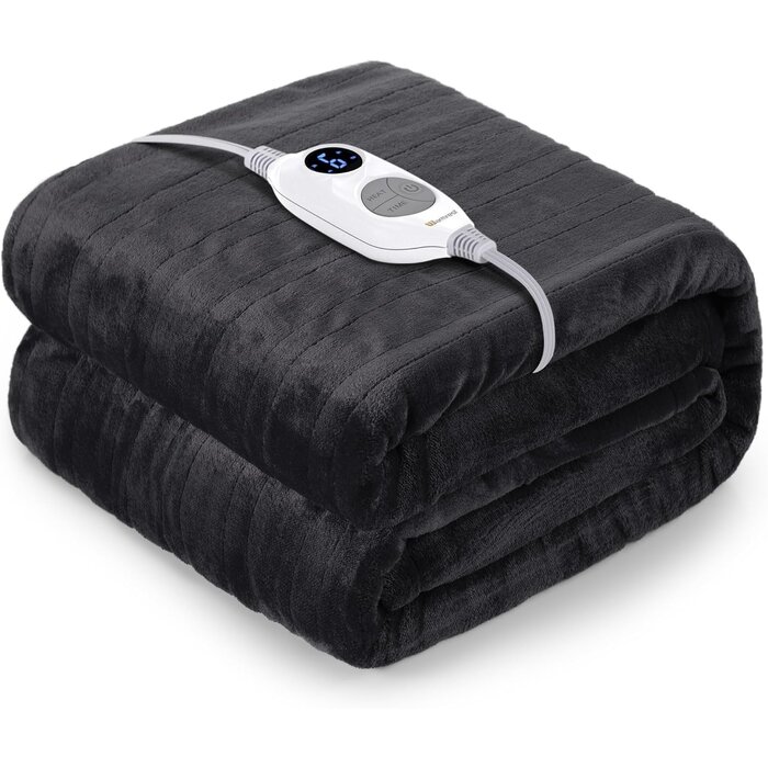 Elektrische Flanell-Heizdecke 130x180cm | 6 Stufen & Timer | Bis zu 44,8% Rabatt