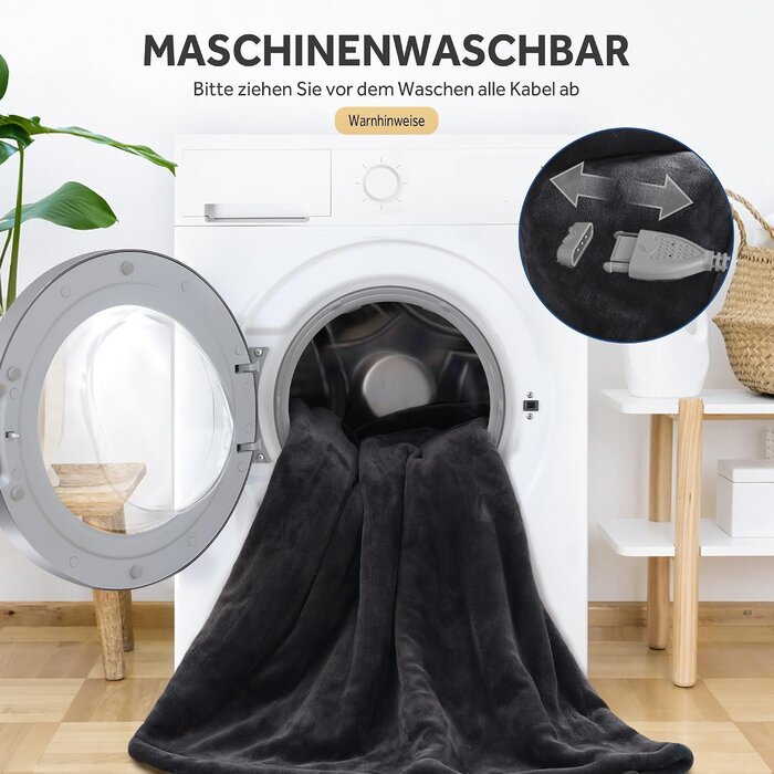 Elektrische Flanell-Heizdecke 130x180cm | 6 Stufen & Timer | Bis zu 44,8% Rabatt