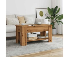 Vidaxl Funktionaler Couchtisch mit Hubplatte, Artisan-Eiche, bis zu 56% Rabatt