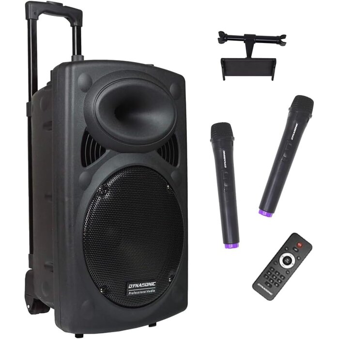 Tragbarer 700W Party-Lautsprecher inkl. Stativ & Mikrofone - bis zu 58,9% Rabatt