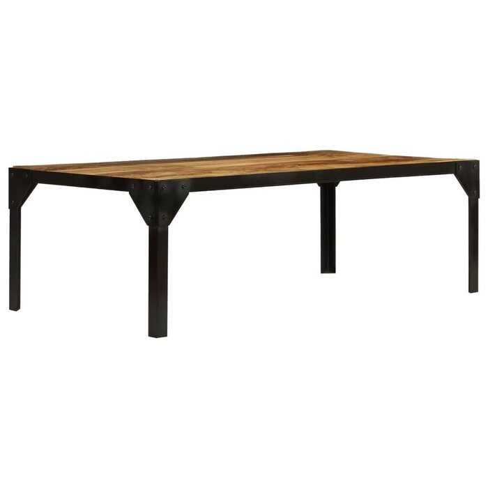 Vidaxl Couchtisch 110 cm Mangoholz Industrial-Stil - bis zu 64% Rabatt