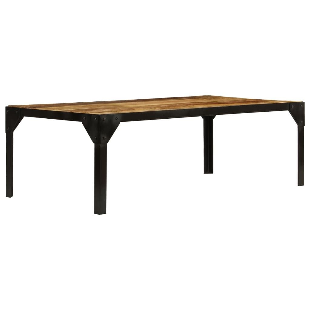 Vidaxl Couchtisch 110 cm Mangoholz Industrial-Stil - bis zu 64% Rabatt