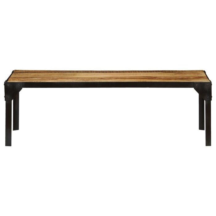 Vidaxl Couchtisch 110 cm Mangoholz Industrial-Stil - bis zu 64% Rabatt
