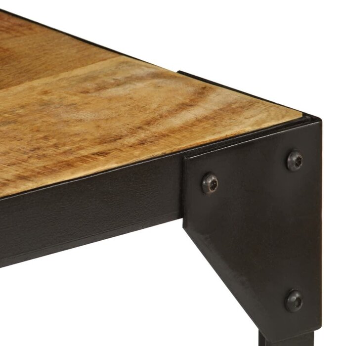 Vidaxl Couchtisch 110 cm Mangoholz Industrial-Stil - bis zu 64% Rabatt