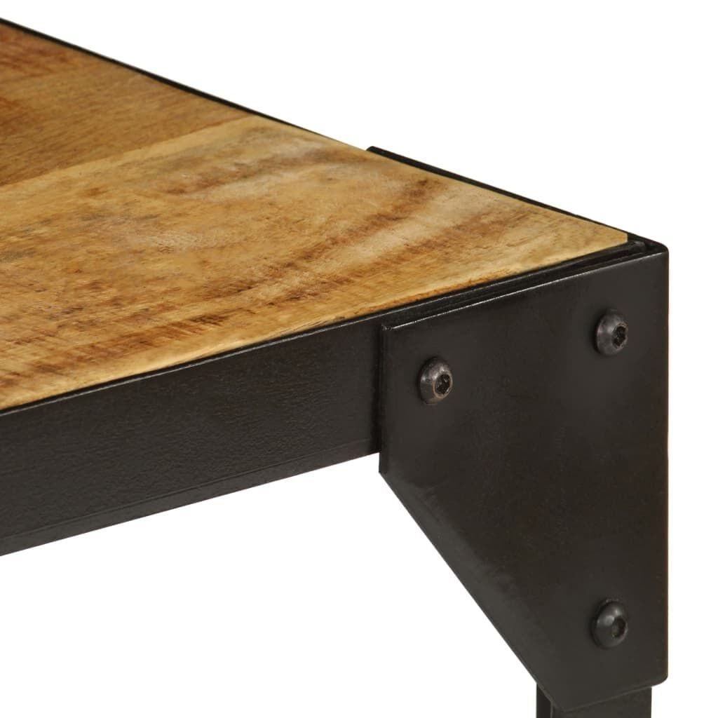 Vidaxl Couchtisch 110 cm Mangoholz Industrial-Stil - bis zu 64% Rabatt