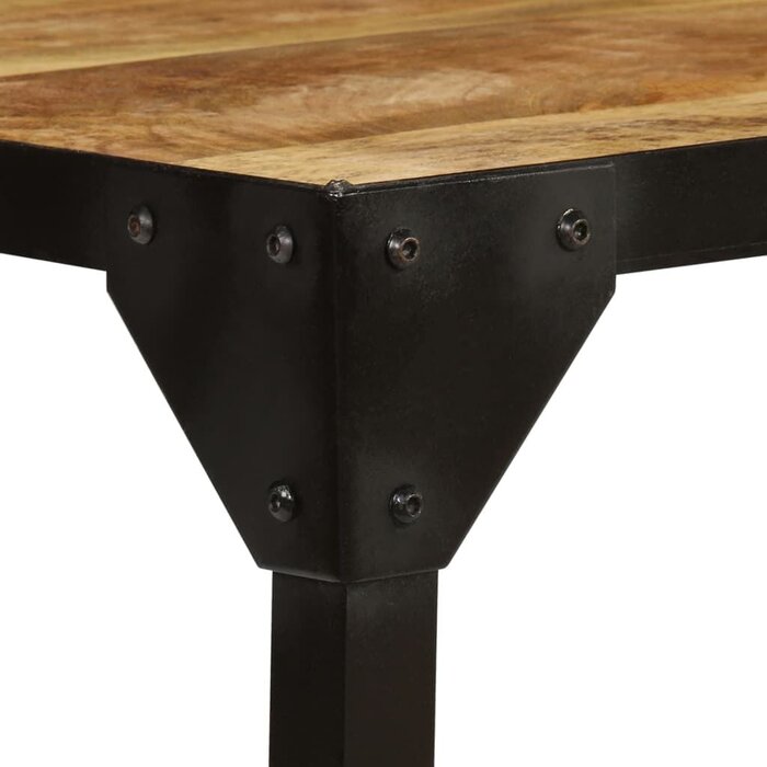 Vidaxl Couchtisch 110 cm Mangoholz Industrial-Stil - bis zu 64% Rabatt