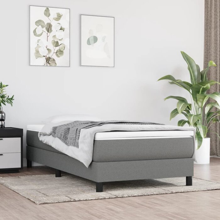 Stilvolles Bettgestell 100x200 cm Dunkelgrau - Jetzt bis zu 45% sparen