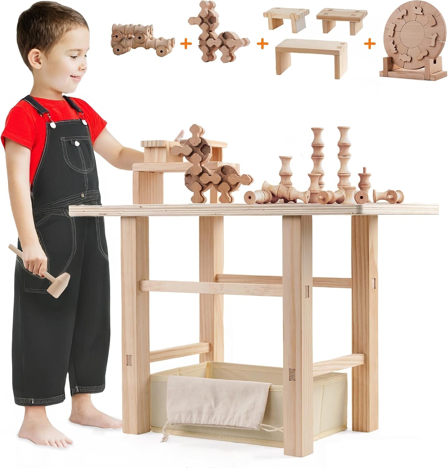 83-teilige Kinder-Holzwerkbank - Jetzt bis zu 67% Rabatt sichern!