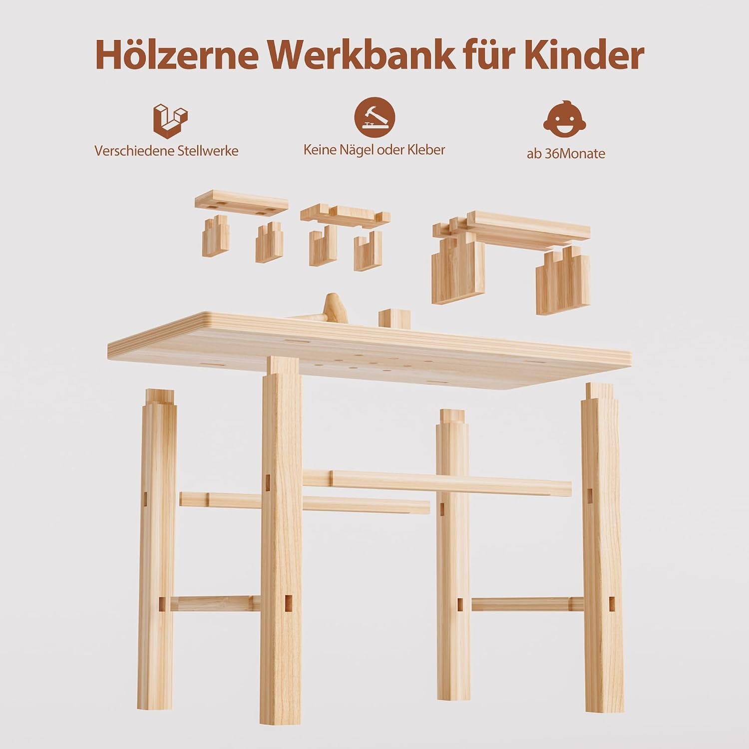 83-teilige Kinder-Holzwerkbank - Jetzt bis zu 67% Rabatt sichern!