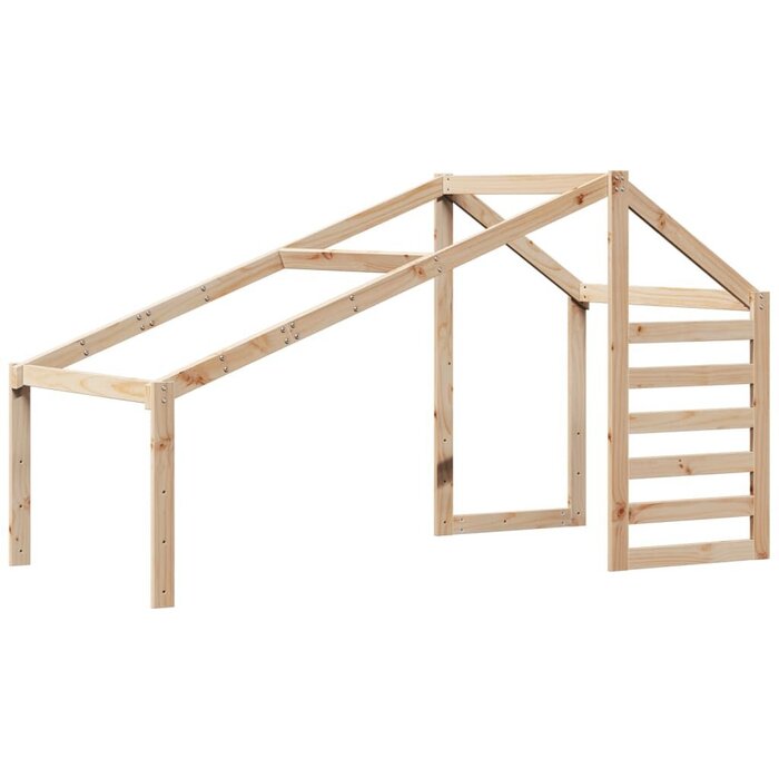 Vidaxl Hausaufsatz für Kinderbett Kiefer massiv 198x87x113cm - bis zu 45,5% Rabatt