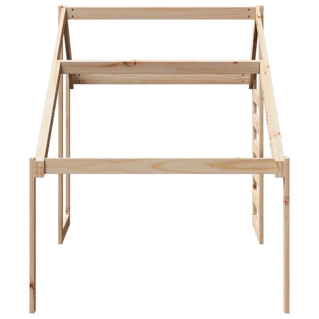 Vidaxl Hausaufsatz für Kinderbett Kiefer massiv 198x87x113cm - bis zu 45,5% Rabatt