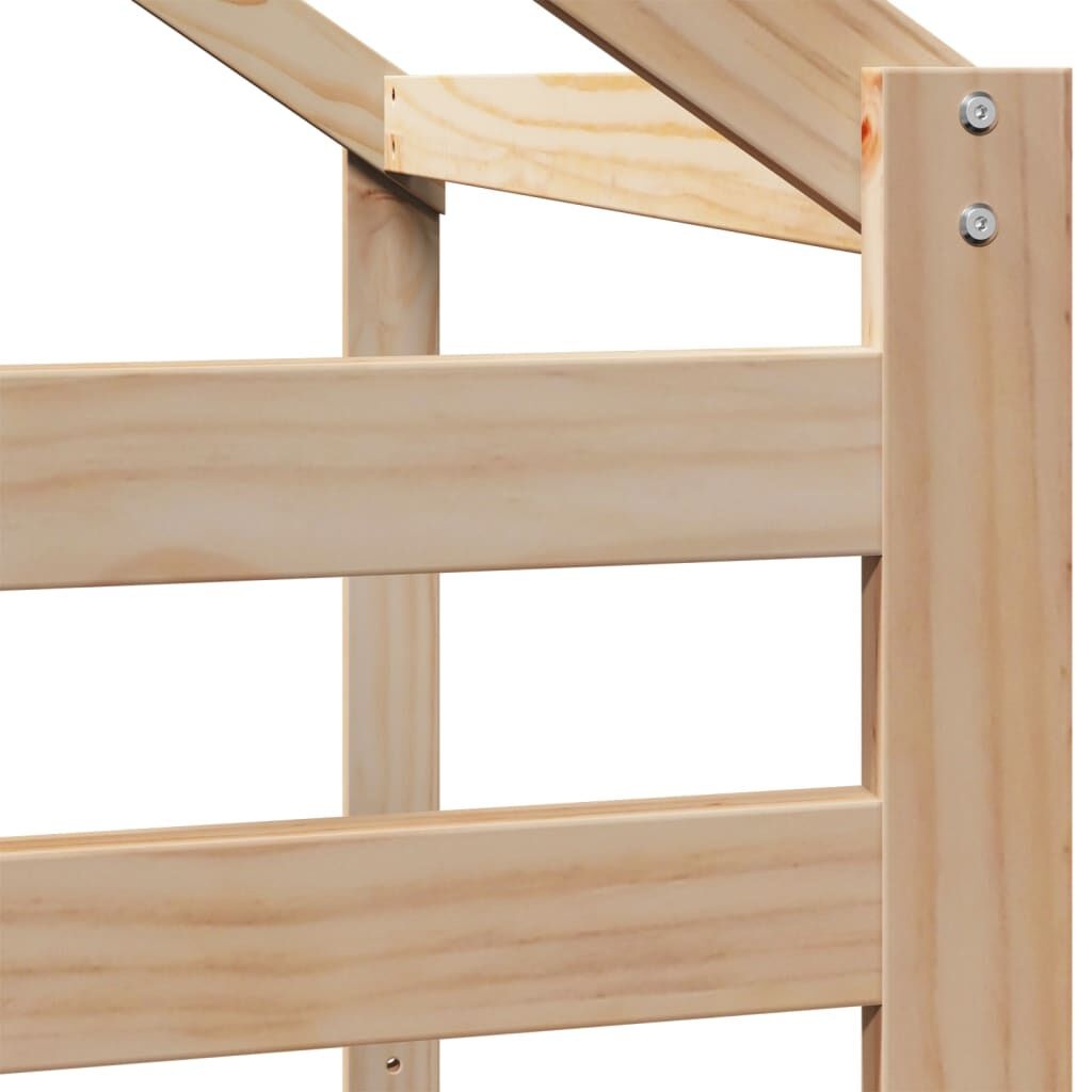 Vidaxl Hausaufsatz für Kinderbett Kiefer massiv 198x87x113cm - bis zu 45,5% Rabatt
