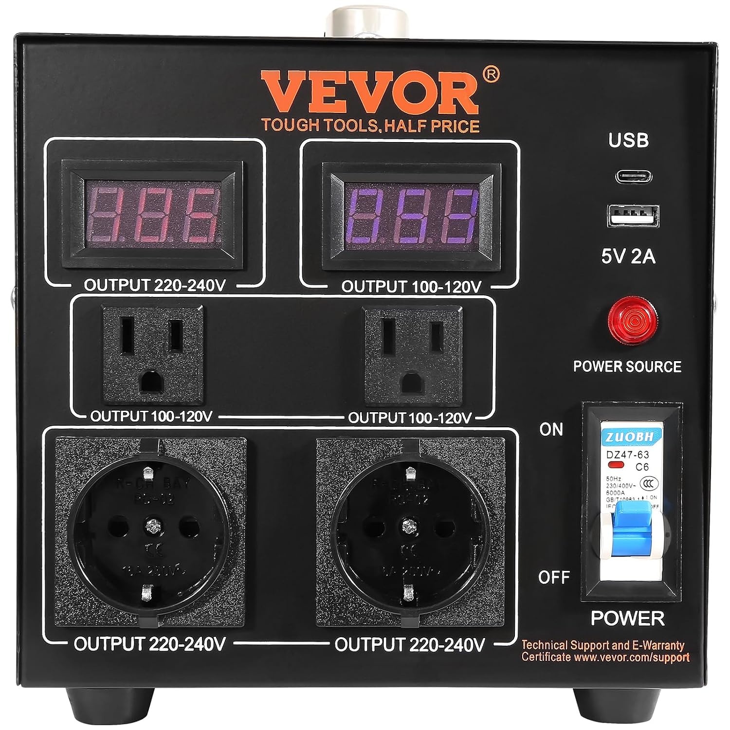 Bidirektionaler 2000W Spannungswandler 110V/220V - bis zu 46,1% Rabatt