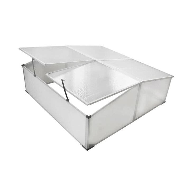 Frühbeet mit 4 Deckeln 108x110 cm - jetzt bis zu 45,6% sparen