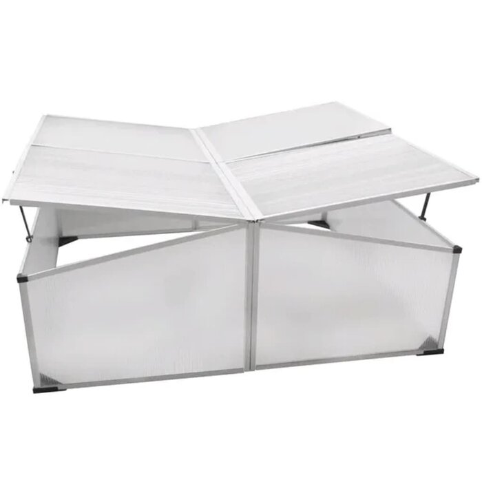 Frühbeet mit 4 Deckeln 108x110 cm - jetzt bis zu 45,6% sparen