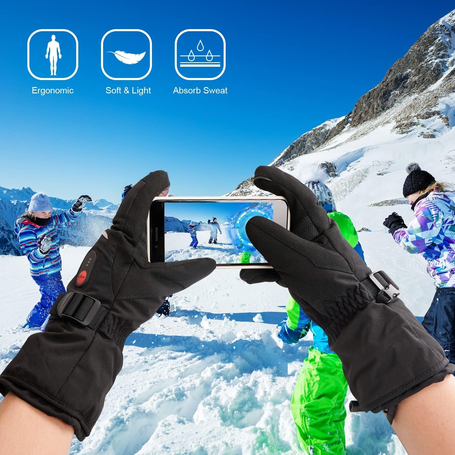 Beheizbare Handschuhe - Winter-Set mit Akku - jetzt bis zu 67% Rabatt